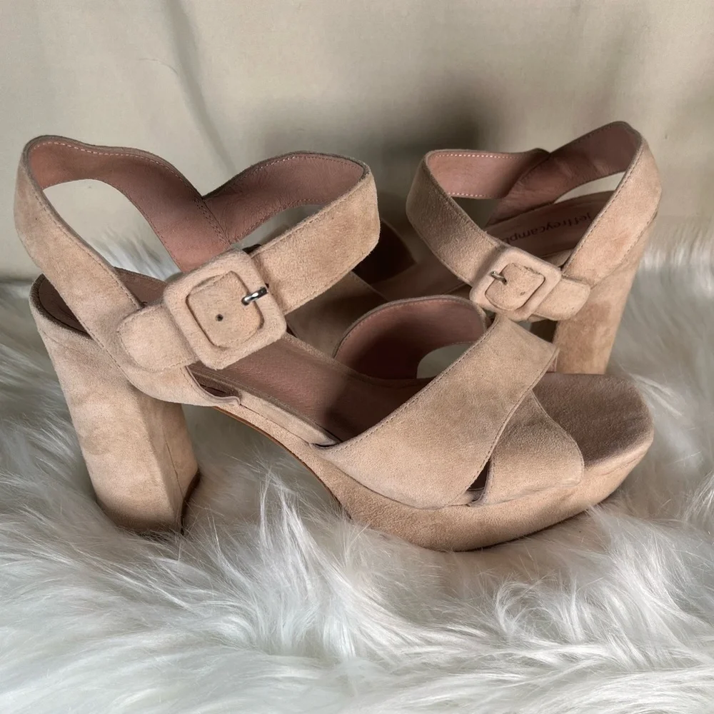 Jeffrey Campbell Tan Platform Sandals